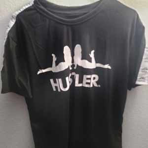 Hustler men's shirt black new with tags